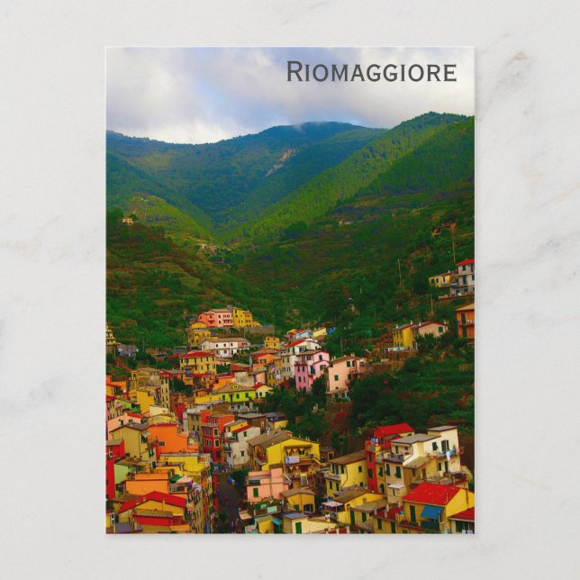 Carte Postale Cinque Terre Italie Riomaggiore (Devant)
