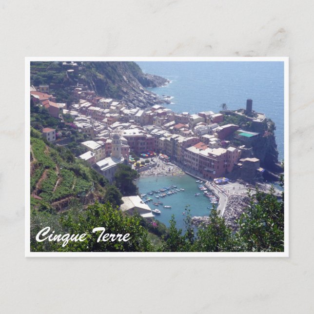 Carte Postale cinque terre vernazza (Devant)