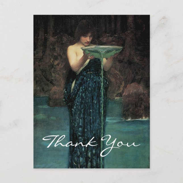 Carte Postale Circe Invidiosa de Waterhouse (Devant)