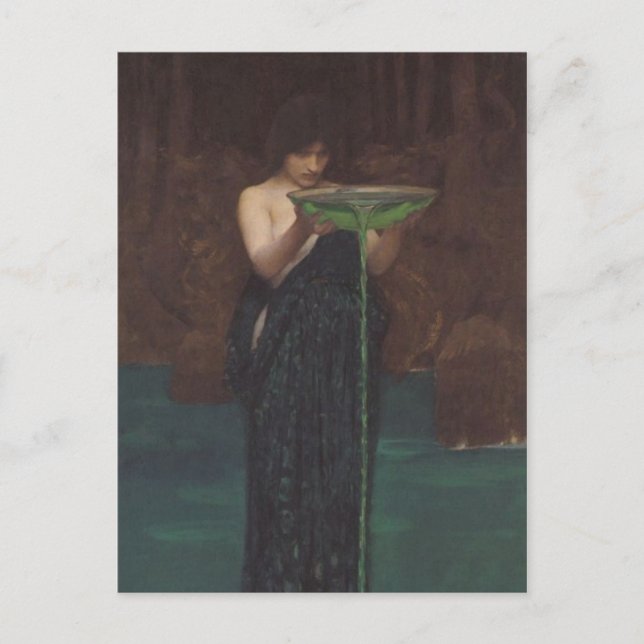 Carte Postale Circe Invidiosa par John William Waterhouse (Devant)