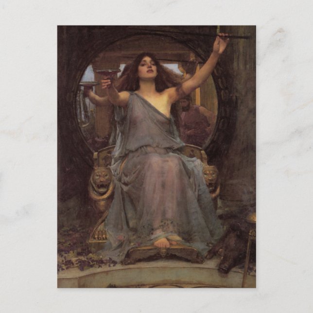 Carte Postale Circe Offrant la Coupe à Ulysse (Devant)
