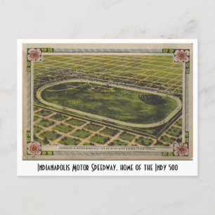 Carte Postale Circuit automobile vintage Indianapolis, Indy 500
