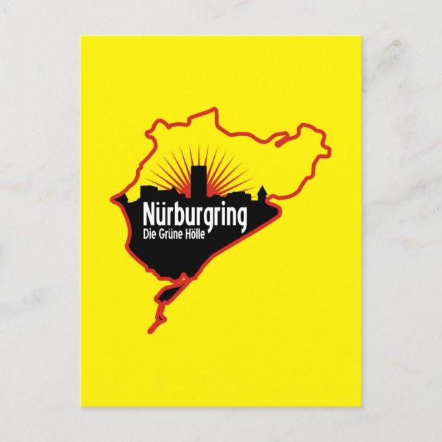 Carte Postale Circuit de Nurburgring Nordschleife, Allemagne (Devant)