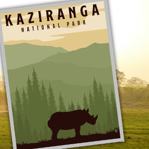 Carte Postale Circuit Safari du Parc National de Kaziranga Voyag