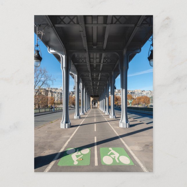 Carte Postale Circuit sur le pont Bir-Hakeim - Paris, France (Devant)