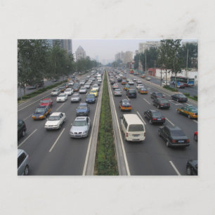 Carte Postale Circulation en Chine à Pékin