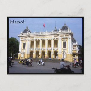Carte Postale circulation opéra de hanoi