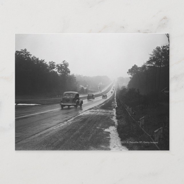 Carte Postale Circulation sur route (Devant)