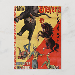 carte postale cirque antique