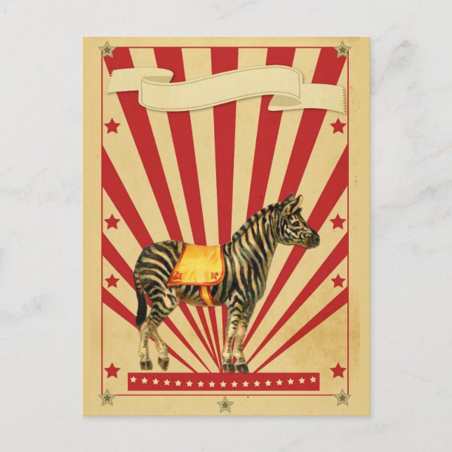Carte Postale Cirque personnalisable (Devant)