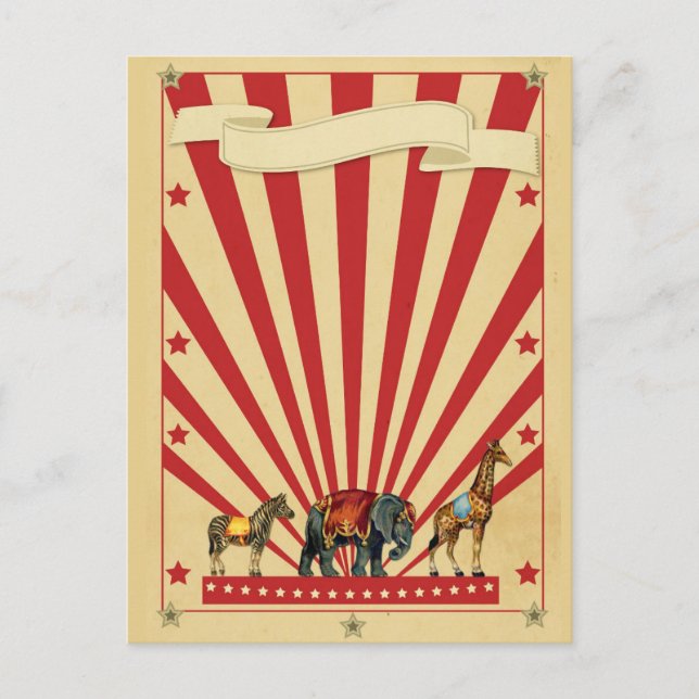 Carte Postale Cirque personnalisé (Devant)