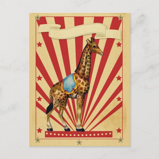 Carte Postale Cirque personnalisé (Devant)