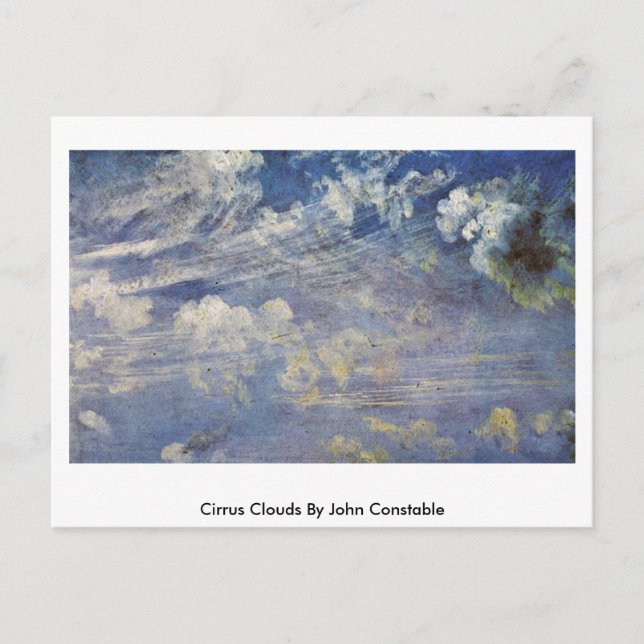 Carte Postale Cirrus Nuages Par John Constable (Devant)