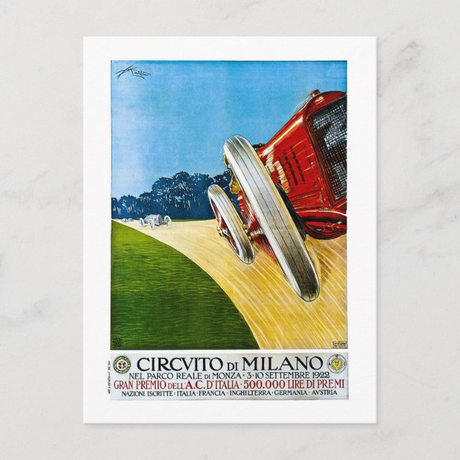 Carte Postale Cirvito De Milano 1922 (Devant)