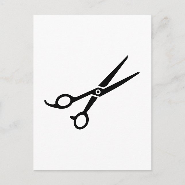 Carte Postale Ciseaux de coiffeur (Devant)