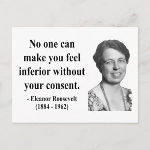 Carte Postale Citation 1b de Eleanor Roosevelt