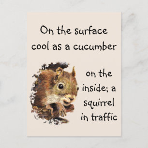 Carte Postale Citation amusante Cool de surface à l'intérieur de