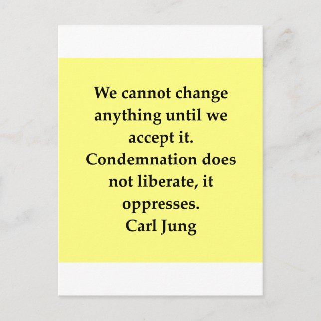 Carte Postale citation carl jung (Devant)