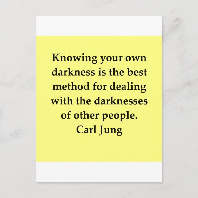 Carte Postale citation carl jung (Devant)