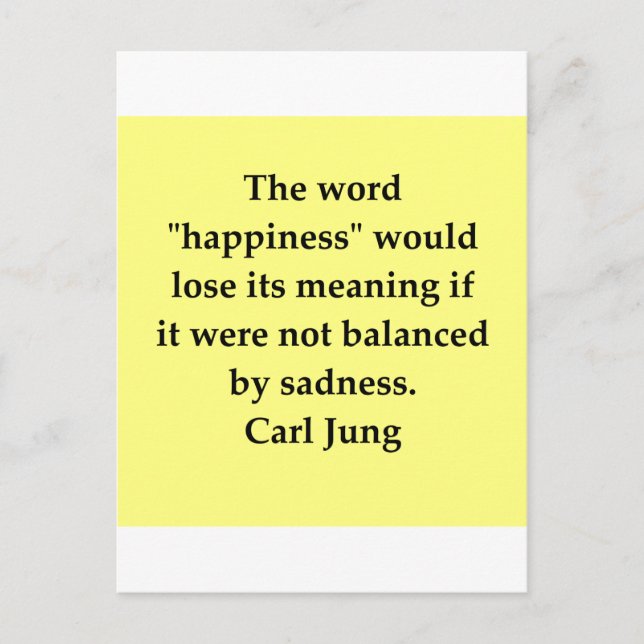 Carte Postale citation carl jung (Devant)