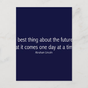 Carte Postale Citation célèbre d'Abraham Lincoln, Motivationnel