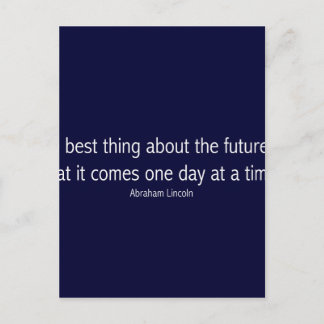 Carte Postale Citation célèbre d'Abraham Lincoln, Motivationnel