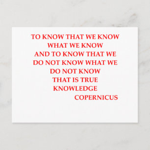 Carte Postale Citation COPERNICUS