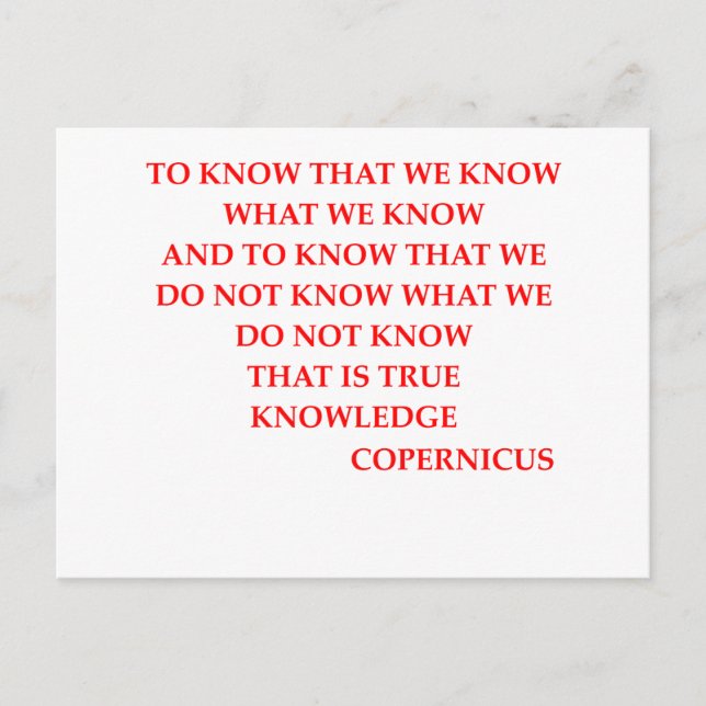 Carte Postale Citation COPERNICUS (Devant)