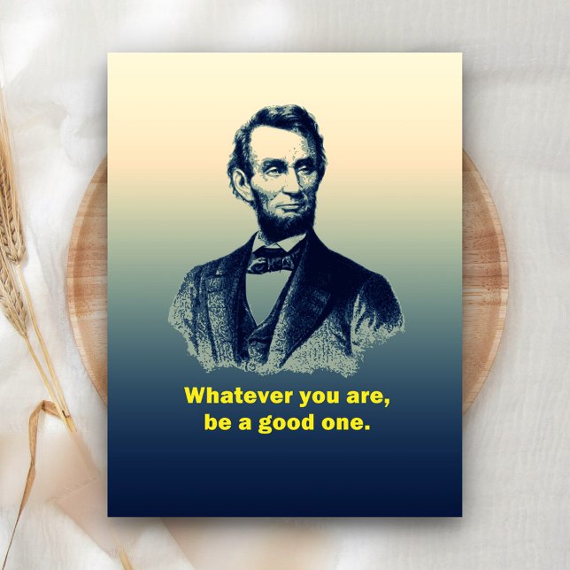 Carte Postale Citation d'Abraham Lincoln (Créateur téléchargé)