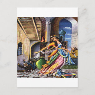 Carte Postale Citation d'amour de Hafiz (Soleil & Terre)