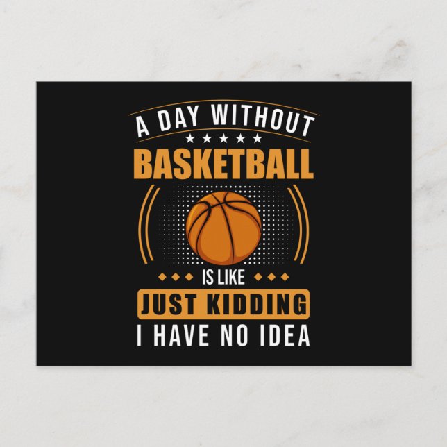 Carte Postale Citation de basketball drôle (Devant)