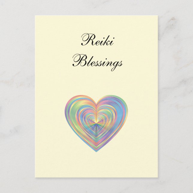 Carte Postale Citation de 'Bénédictions de Reiki' (Devant)
