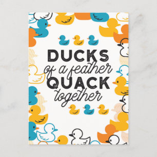 Carte Postale Citation De Canards Amusants