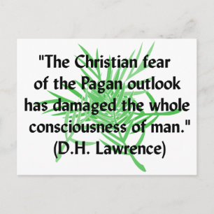 Carte Postale Citation de DH Lawrence Pagan