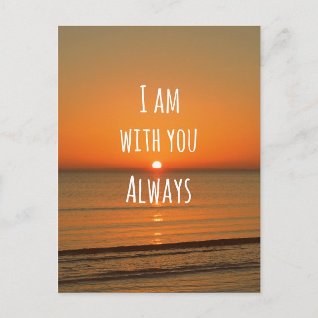 Carte Postale Citation de Dieu inspirateur : Verse de la Bible J (Devant)