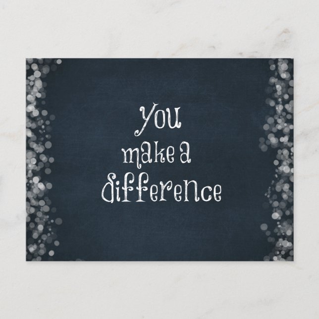 Carte Postale Citation de différence (Devant)
