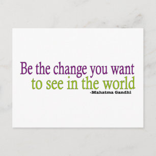 Carte Postale Citation de Gandhi