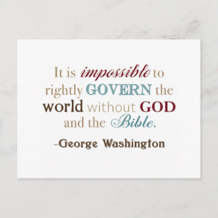 Carte Postale Citation de George Washington