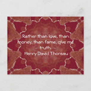 Carte Postale Citation de Henry David Thoreau