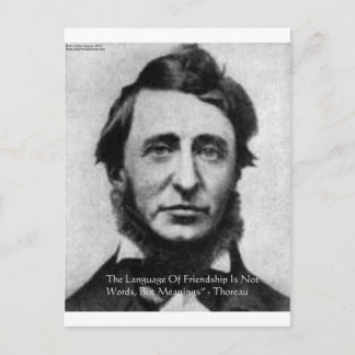 Carte Postale Citation de Henry David Thoreau