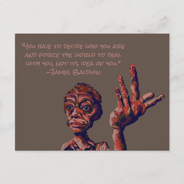 Carte Postale citation de james baldwin (Devant)