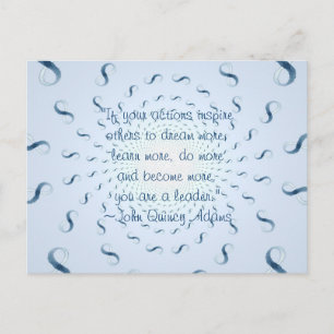 Carte Postale Citation de John Quincy Adams