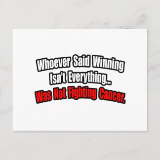 Carte Postale Citation de la lutte contre le cancer