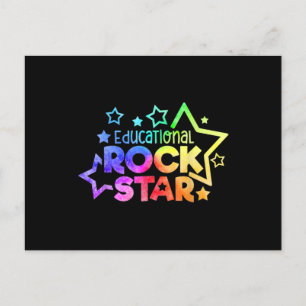 Carte Postale Citation de l'enseignant de l'ÉDUCATIF ROCKSTAR Fu