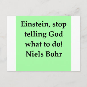 Carte Postale citation de neils bohr