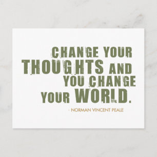 Carte Postale Citation de Norman Vincent Peale
