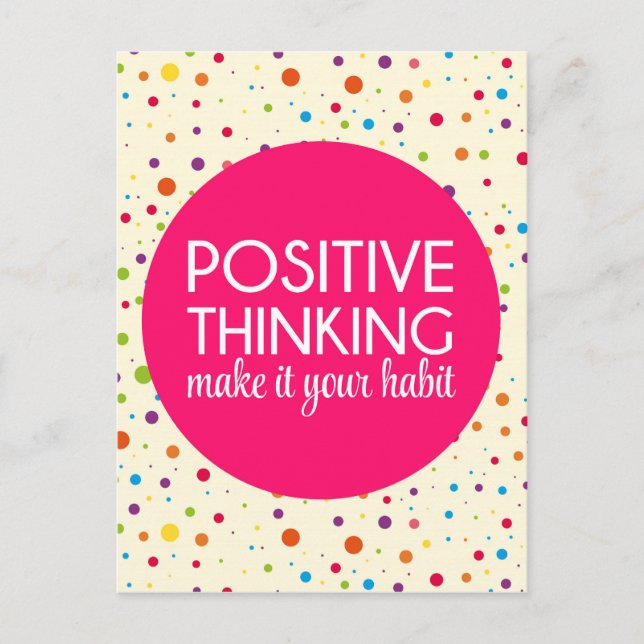 Carte Postale Citation de pensée positive (Devant)