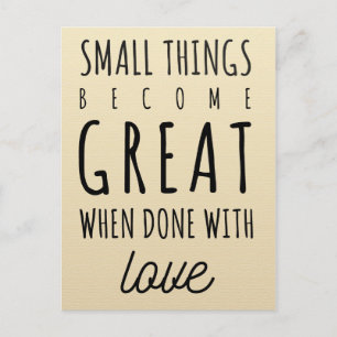 Carte Postale Citation de petites choses