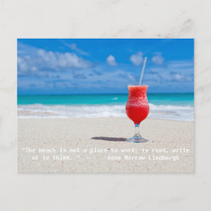 Carte Postale Citation de plage