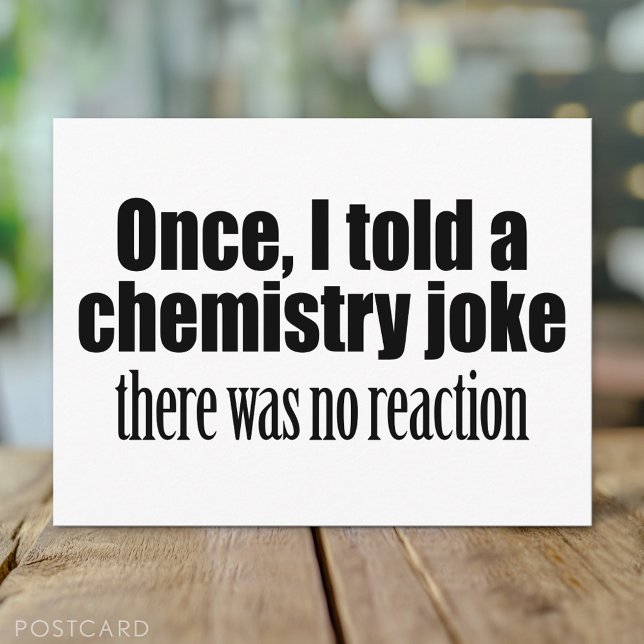 Carte Postale Citation de professeur de chimie amusante - aucune (Funny Postcard)